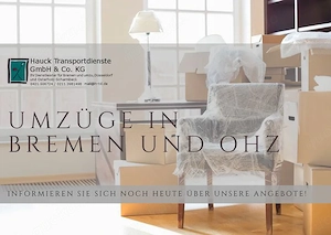 Fahrer   Umzugshelfer (m w d) - Werde Teil unseres Teams in Bremen & Osterholz-Scharmbeck!