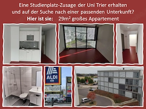 Appartement in Trierer Uni-Nähe für Studenten (m w d)