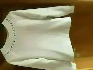 sweatshirt maison margiella, weiß , Größe S