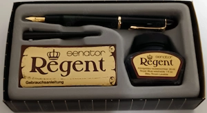  Klassisches Schreibset der Marke Senator, Modell Regent