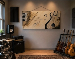 Großes Acryl Bild auf Leinwand 