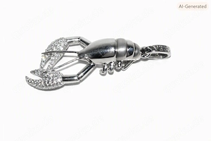 Skorpion Anhänger mit Zirkonia in 925er Sterlingsilber Bild 3