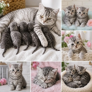 kitten bkh reinrassig Whiskas Marmor tabby Classic  Bild 4