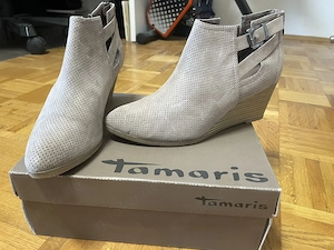 Tamaris Damenschuh Größe 39 Stiefeletten Pumps Absatz Wildleder NEU