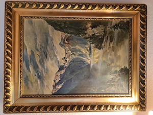 Wertvolles Gemälde  Königssee  mit massivem Holzrahmen
