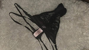 Slip Damenwäsche schwarz spitze