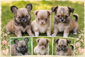 WIR DÜRFEN AUSZIEHEN! Wunderschöne Reinrassige Chihuahua Welpen Rüden Lilac Tan und Sabel Langhaar 