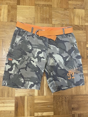 Maui-Wowie Cargo Shorts Bermuda kurze Hose mit Gürtel - Größe 38