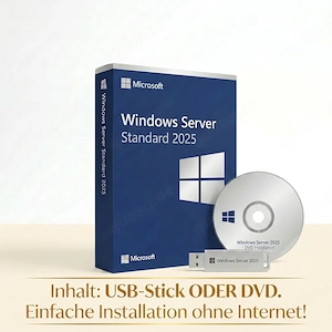 Windows Server 2025 Standard 16-Core Lizenz | Vollversion ESD
