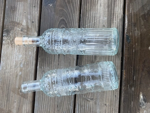 Glasflaschen als Deko 