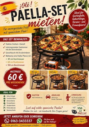 Paella-Set zu vermieten