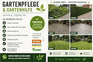 Gartenpflege & Gartenhilfe - zuverlässig und fair