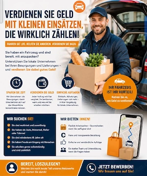    Besitzen Sie ein eigenes Fahrzeug? Verwandeln Sie Ihre Pendelfahrten in ein zusätzliches Einkomme