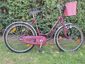 26" Damen Cityrad von Kynast mit 3 Gänge, Rattankorb und Schloß