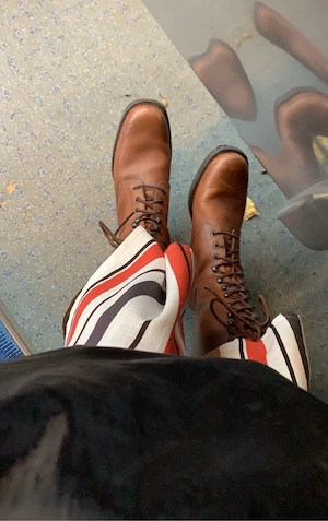 Echtleder Schnürstiefel