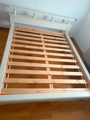 Doppelbett Landhausstil weiß wunderschön Massivholz 180x200