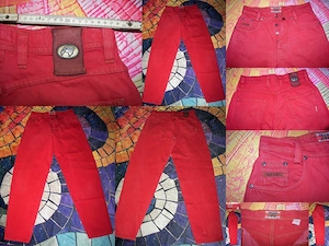 Verkaufe original vintage JEANS FORRESTAL W31   L32 mit Knopfleiste in rot