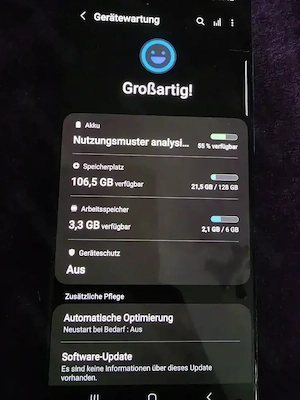 Samsung A71 in Türkis mit 128 GB Speicher gebraucht Bild 2