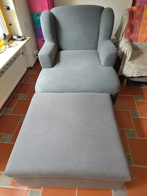 2 XXL Sessel mit 2XXL Hocker, Top-Zustand, keine Mängel