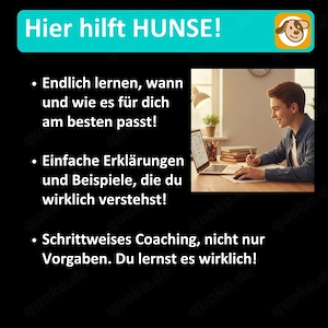 Zeugnis nicht so toll? - HUNSE hilft Dir! - Mit KI-Nachhilfe. Bild 4