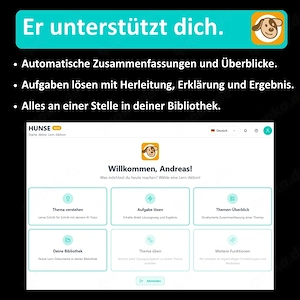 Zeugnis nicht so toll? - HUNSE hilft Dir! - Mit KI-Nachhilfe. Bild 6