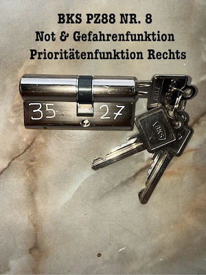 BKS Türzylinder Profilzylinder Schließzylinder 27 35 Not und Gefahrenfunktion