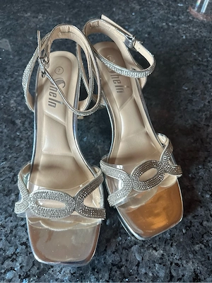 Damenschuhe Silber