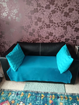 Sofa, 2er sitzer mit Bettfunktion.