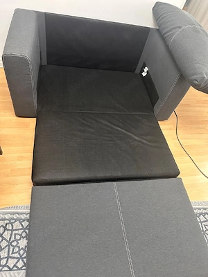 Dunkelgraues 2-Sitzer Sofa   sehr guter Zustand