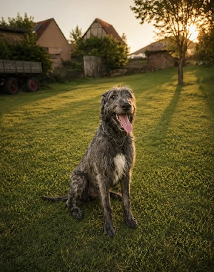 Irscher Wolfshund  Irish Wolfhound Deckrüde Irland Import 
