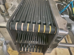 Hilge Weinfilter Schichtenfilter Schnapsfilter Saftfilter 40x40 Edelstahl