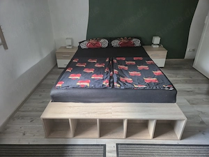 Bett mit Matratze & Nachtschrank zu verkaufen 