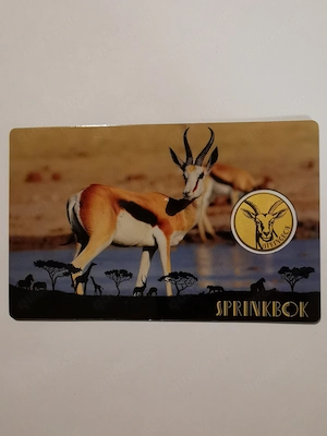 Goldmünze in Coincard "African Springbok" 1 1000 oz 999er Feingold, nur 50.000 Stück!