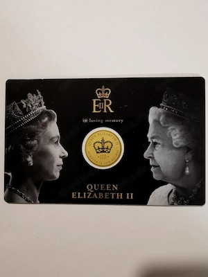 Goldmünze in Coincard "Queen Elizabeth II" 1 1000 oz 999er Feingold, nur 50.000 Stück!
