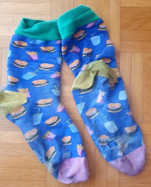 Getragene Socken vom Wanderer m37