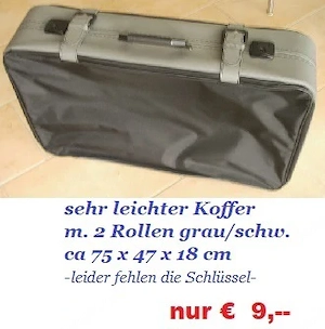 leichter Koffer mit 2 Rollen