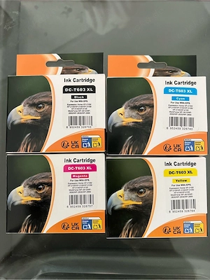 4x Druckerpatronen DC-T603 XL (Multipack CMYK) für Epson Expression   WorkForce   Neu & OVP