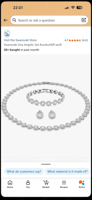 set swarovski Una angelic