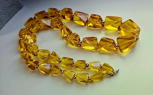 Sommerliche Modeschmuck Halskette 80.er Jahre 