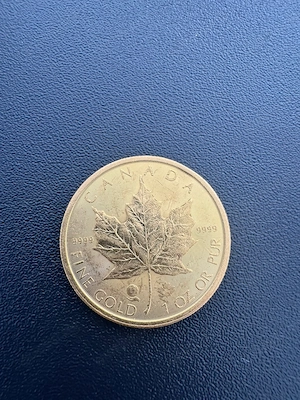 1 Oz Kanadischer Maple Leaf Goldmünze (2023) Bild 2
