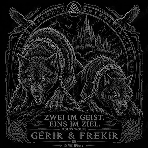 WildPfote Premium T-Shirt druck 