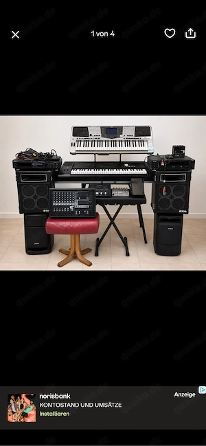 Grosses Musika :Keyboard-PA-Komplettpakett