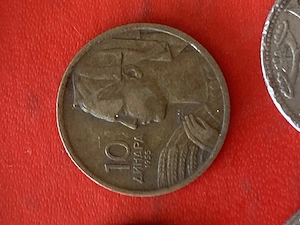 Münze Münzen Umlaufmünze Jugoslawien 10 Dinar 1955