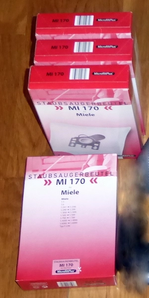 4 Packungen Staubsaugerbeutel MI170 für Miele Staubsauger S524 oder andere