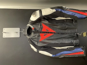 Dainese Motorrad Lederjacke Gr. 44 G. Super Speed C2 Pelle in Nero Bianco Blu