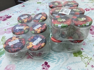 18 neue Marmeladegläser   Einmachgläser mit Deckel, verpackt 
