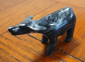Specksteinminiatur Wasserbüffel