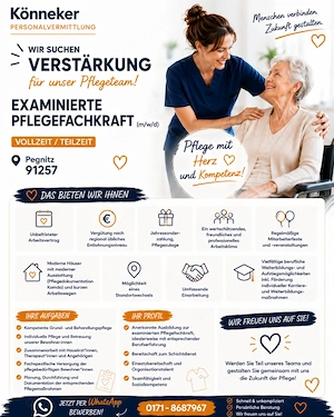 Exam. Pflegefachkraft (m w d) gesucht