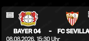 4 x Ticket Bayer Leverkusen vs Sevilla 