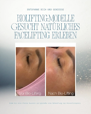 Modelle am   kn München für Gesichtsbehandlung gesucht